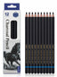 Crayon Fusain Dessin KEEP SMILING - Set de 12 Pièces pour Croquis