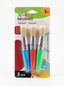 Pinceau rond peinture – Set de 3 pinceaux avec manche – Idéal Beaux-Arts