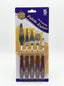 Set de Couteaux à Palette 5 Pièces - Métal et Bois pour Peinture à l'Huile