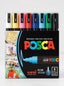 Coffret Uni-Posca PC-5M (8 ou 16 pièces) - Marqueurs peinture 1.8-2.5mm