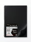 Carnet papier noir A3 Thinkart - Spirale 60 feuilles
