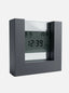 Horloge de bureau Kadio au design numérique transparent, idéale comme accessoire bureau luxe.