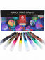 Marqueurs Peinture Acrylique Mobee - 20 Couleurs Pointe Moyenne