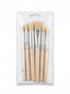 Pinceau rond peinture 6 pcs – Set de pinceaux artistiques professionnels