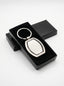 Porte clé métallique avec boite Luxe - Finition Argentée