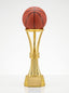 Trophée de bureau en verre cristal premium biseauté posé sur un bureau de direction.