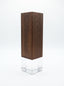 Trophée personnalisé éco-responsable en verre de cristal et bois de noyer massif pour récompense d'entreprise.