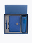 Coffret Notebook A5 Bleu, Stylo & Bouteille Isotherme