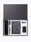 Coffret Notebook A5 Noir, Stylo, bouteille isotherme, Clé USB & Porte-Clé