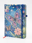 notebook A6 200p a fermeture elastique - Design Papillon Magique et Fleurs