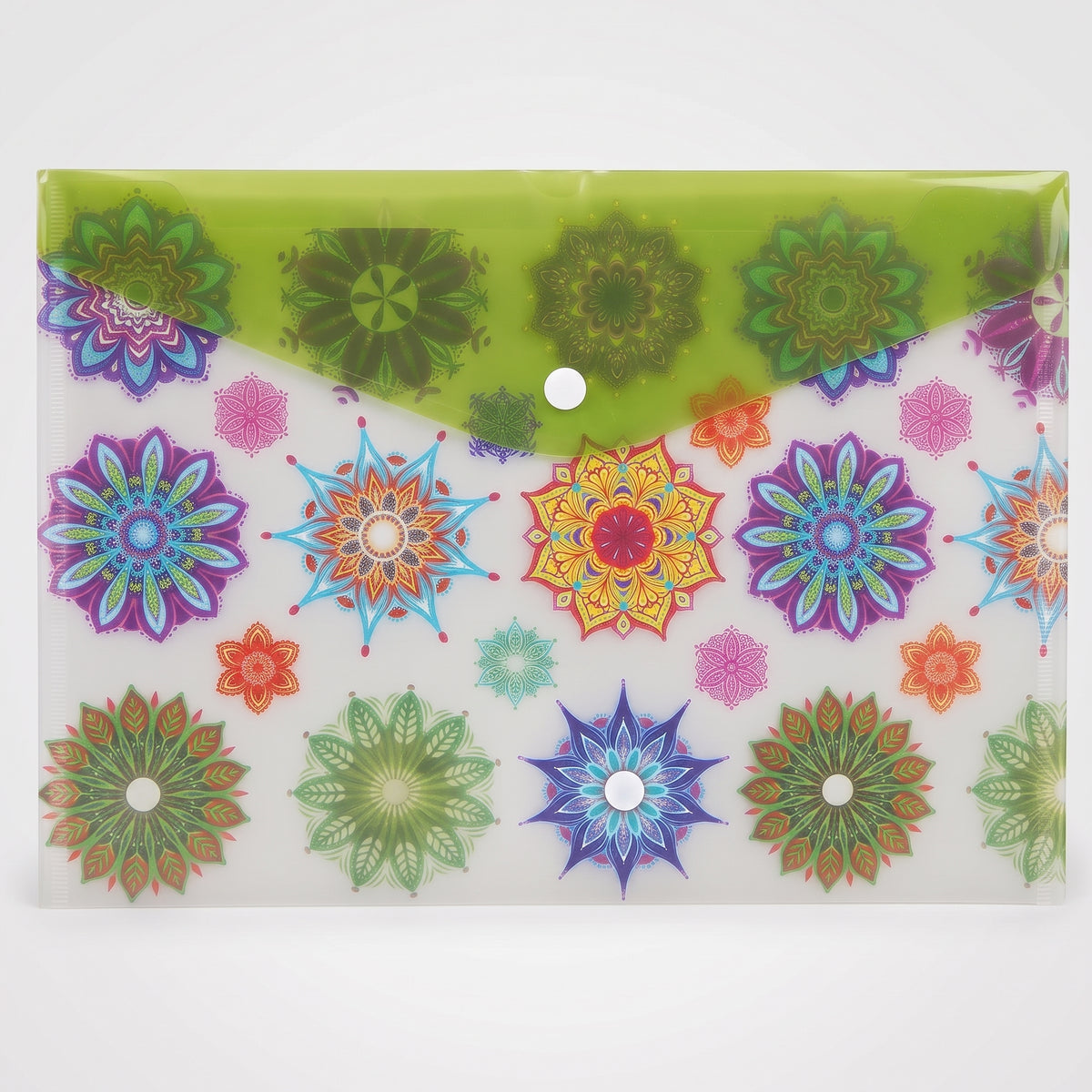 Pochette Porte-Documents A4 – Classeur Plastique avec Bouton Pression