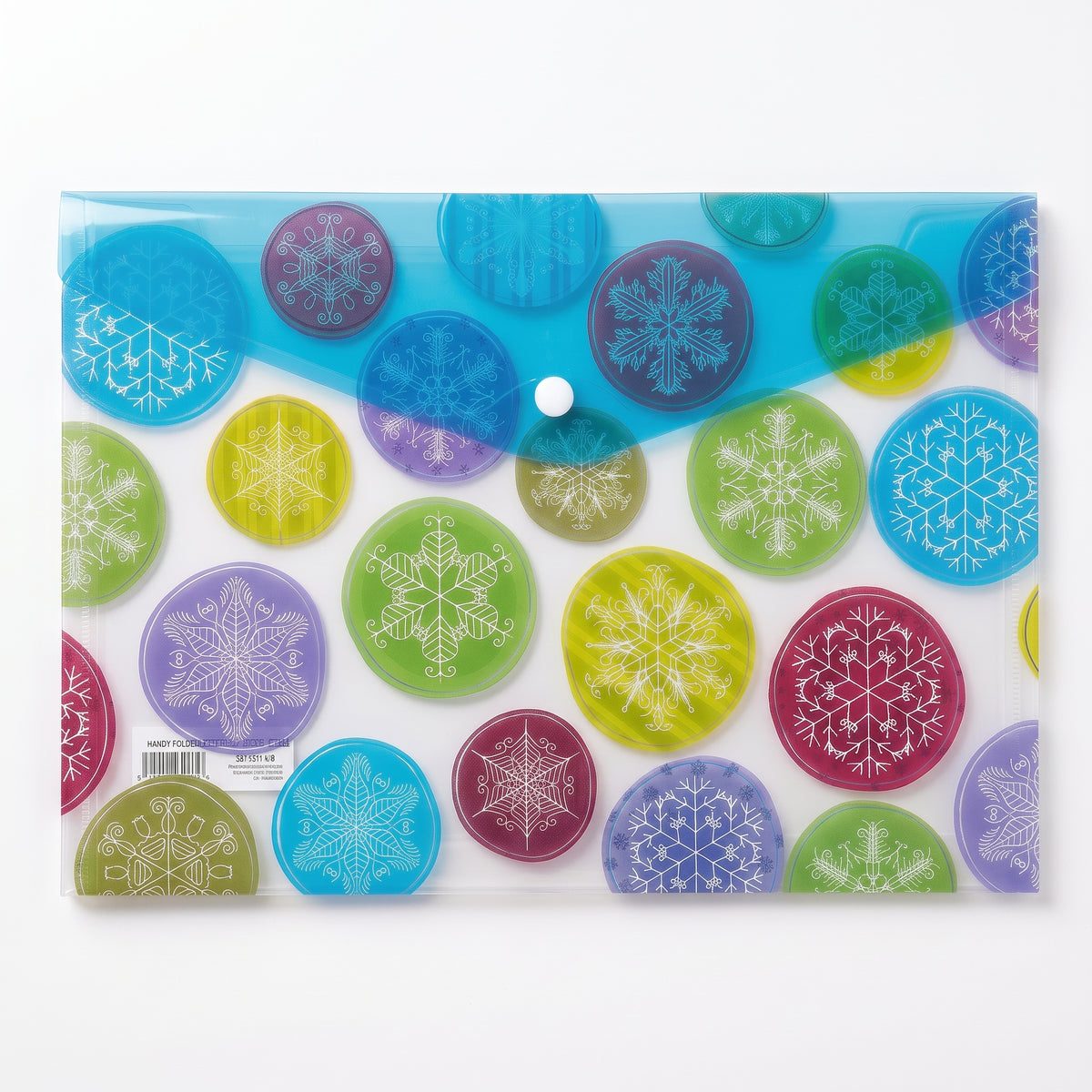 Pochette Porte-Documents A4 – Classeur Plastique avec Bouton Pression