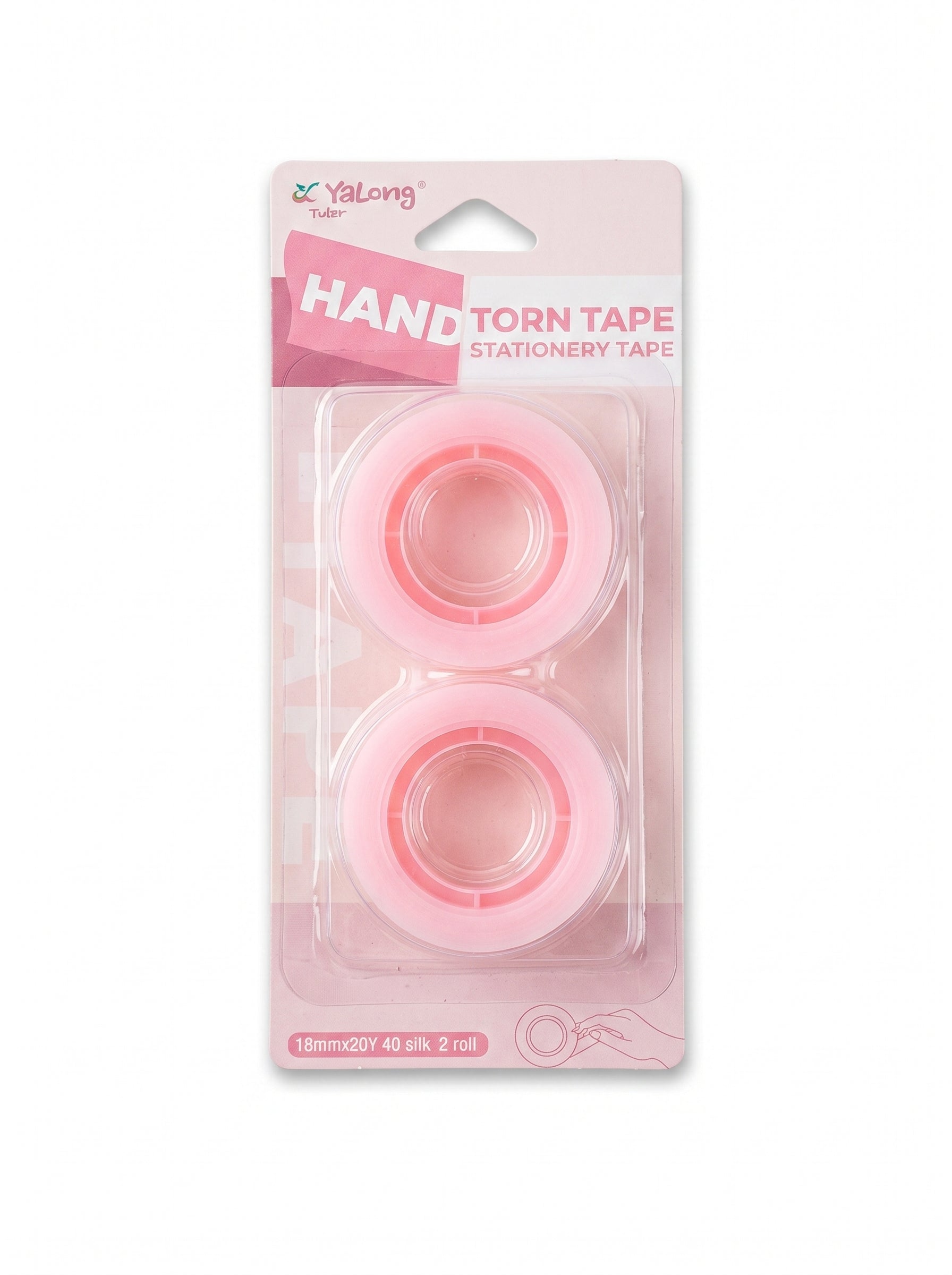 Scotch couleur 1.8 cm | Set de 2 Rubans Adhésifs Scolaires (20 Yards)