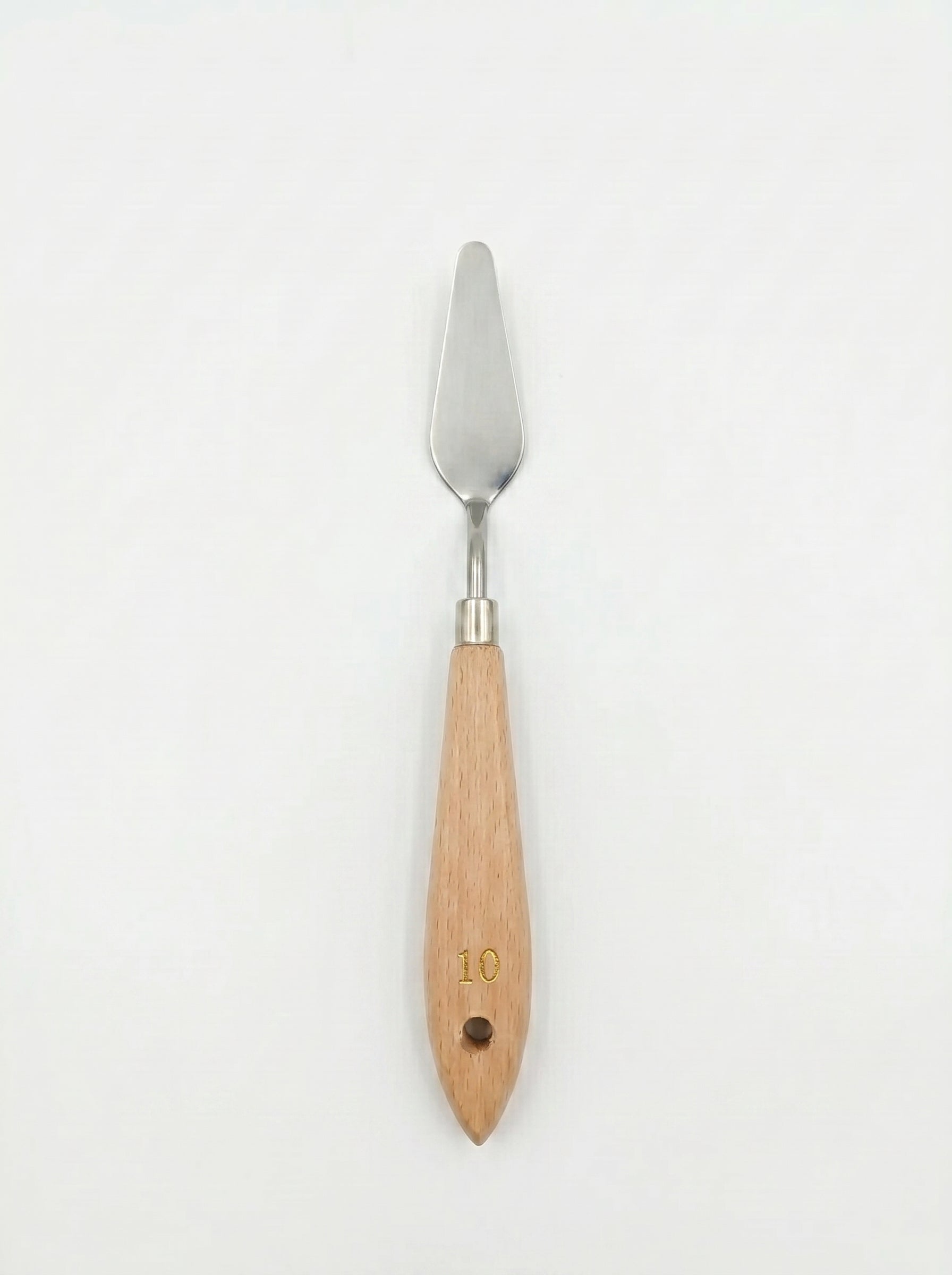 Couteau à palette métal et en bois professionnel pour peinture à l'huile