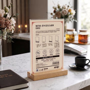 Support Publicitaire Reap A5 A6 en Bois et Plastique | Présentoir de Table