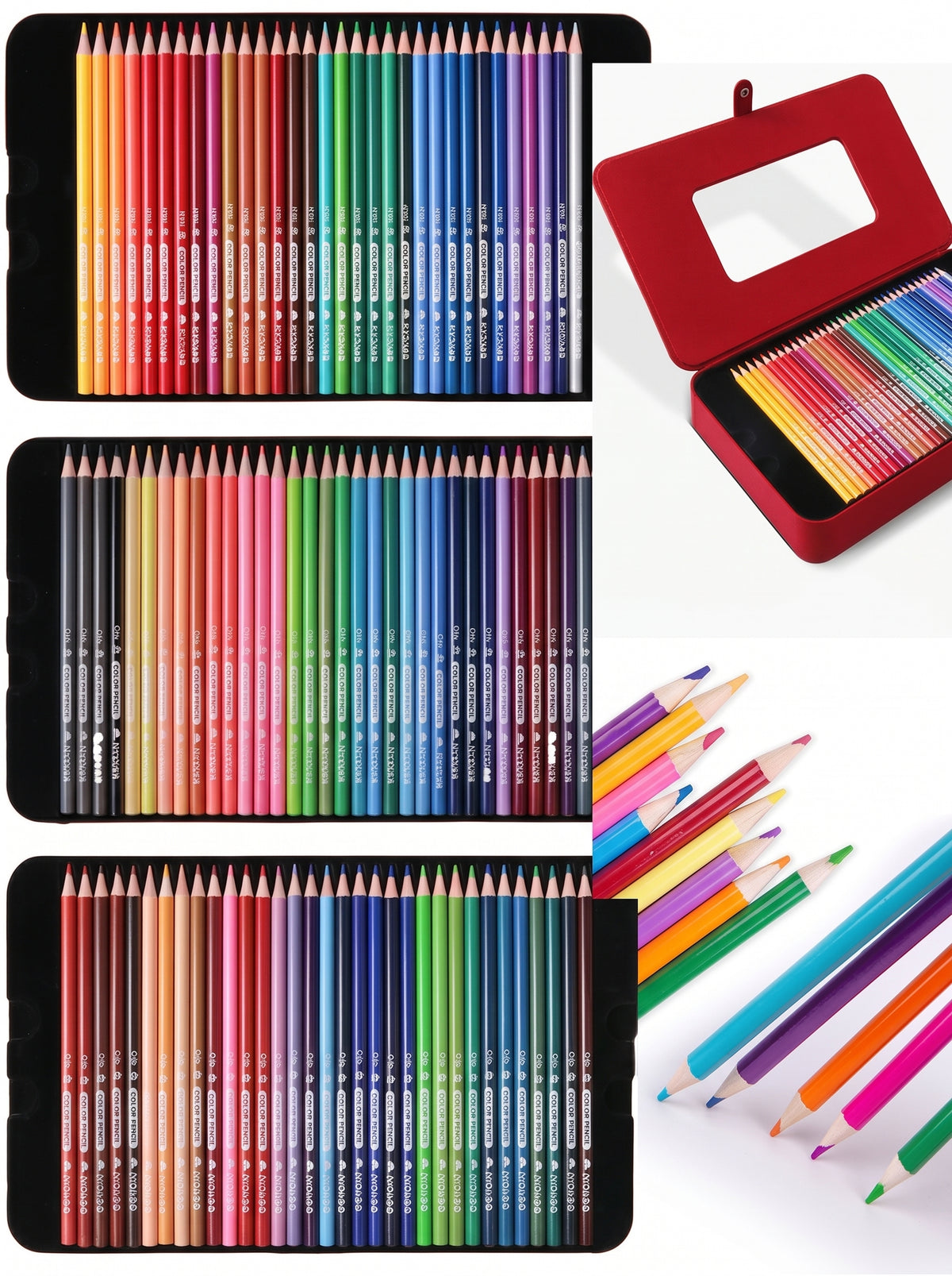 Set de 100 crayons de couleur Mobee-Qualité et variété