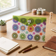 Pochette Porte-Documents A4 – Classeur Plastique avec Bouton Pression