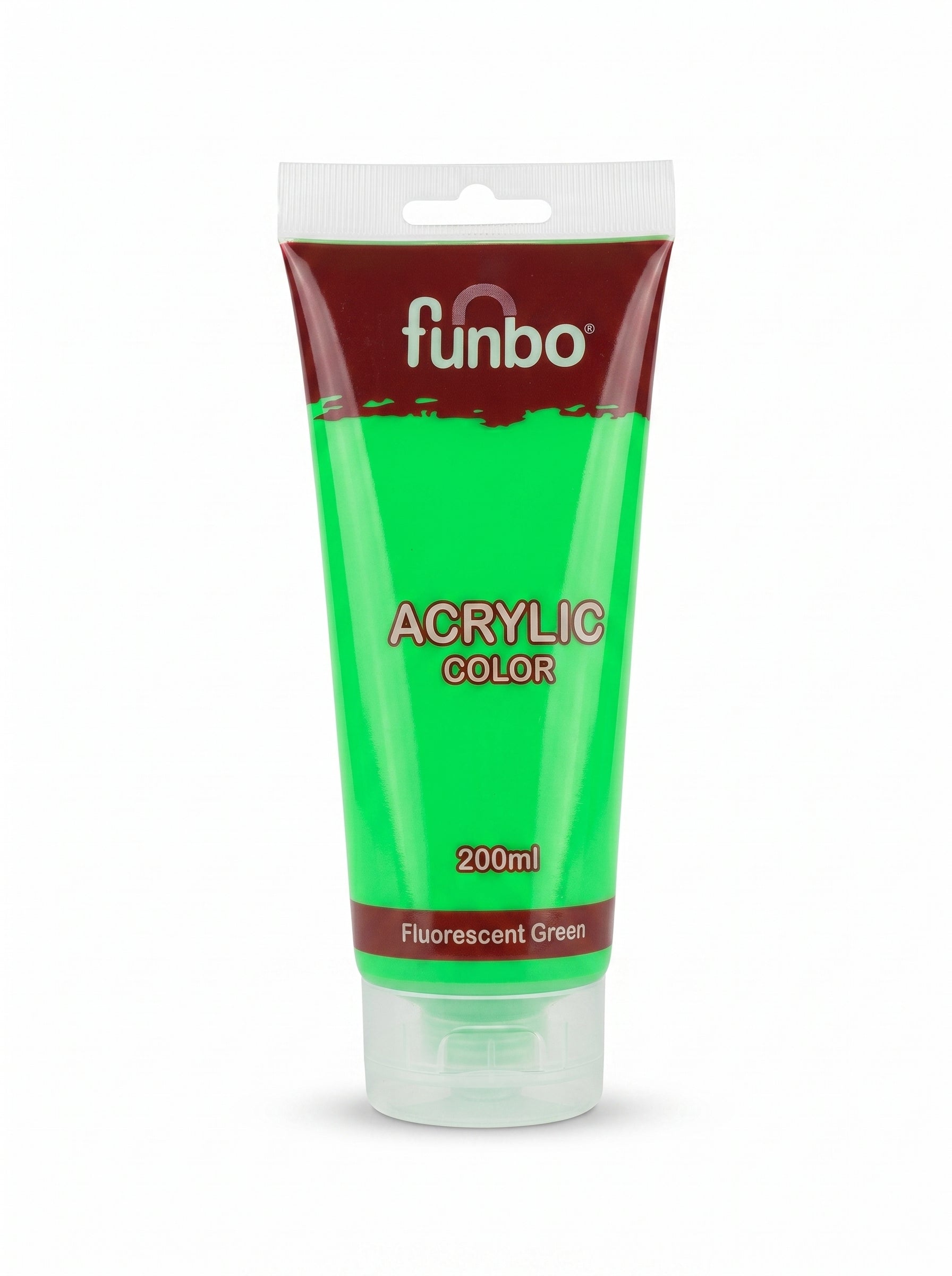 Peinture acrylique Funbo 200ml - Couleurs vives pour artistes
