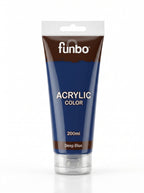 Peinture acrylique Funbo 200ml - Couleurs vives pour artistes