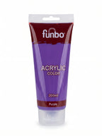 Peinture acrylique Funbo 200ml - Couleurs vives pour artistes