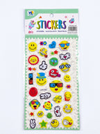Stickers 3D décoratifs - Planche en relief modèles assortis