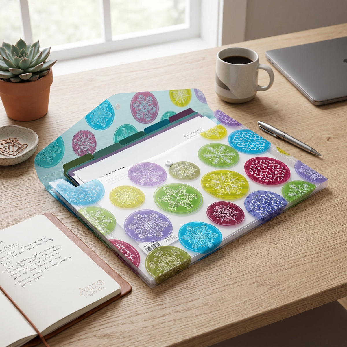 Pochette Porte-Documents A4 – Classeur Plastique avec Bouton Pression