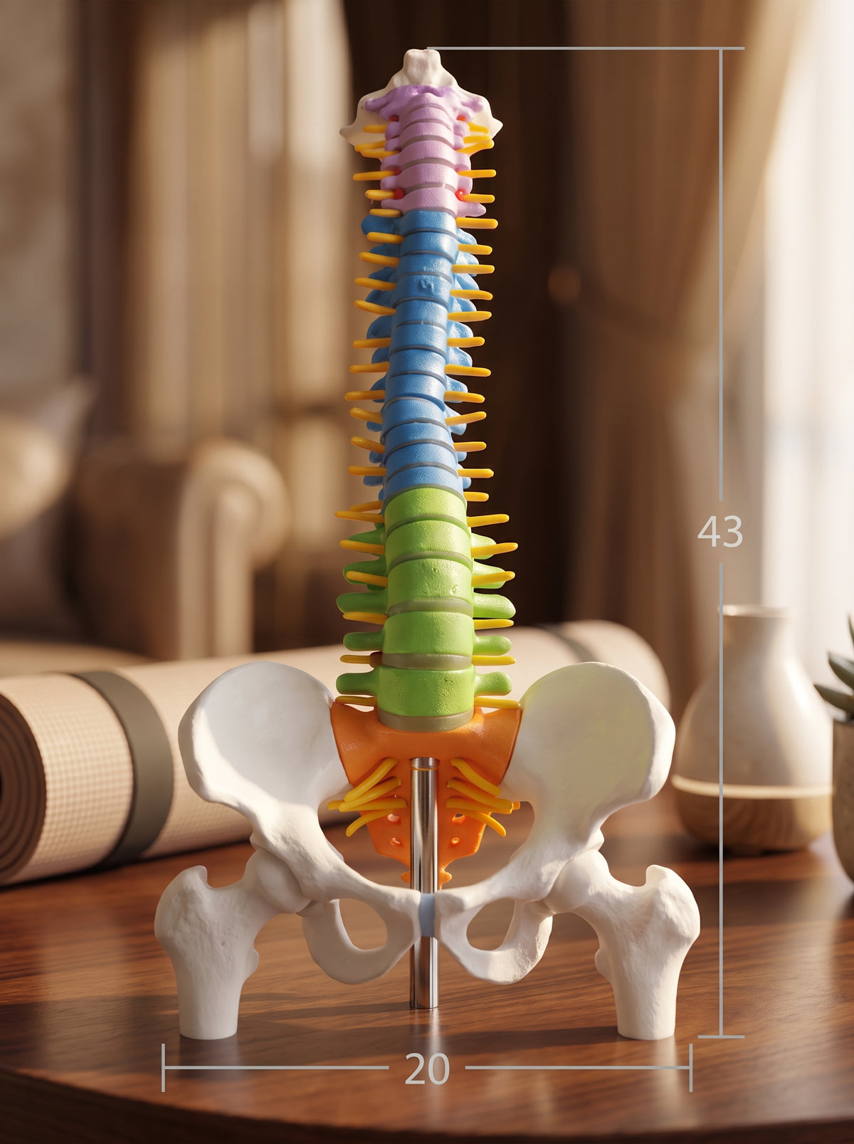 Modèle Colonne Vertébrale – Réplique Anatomique de Précision 43*20 cm
