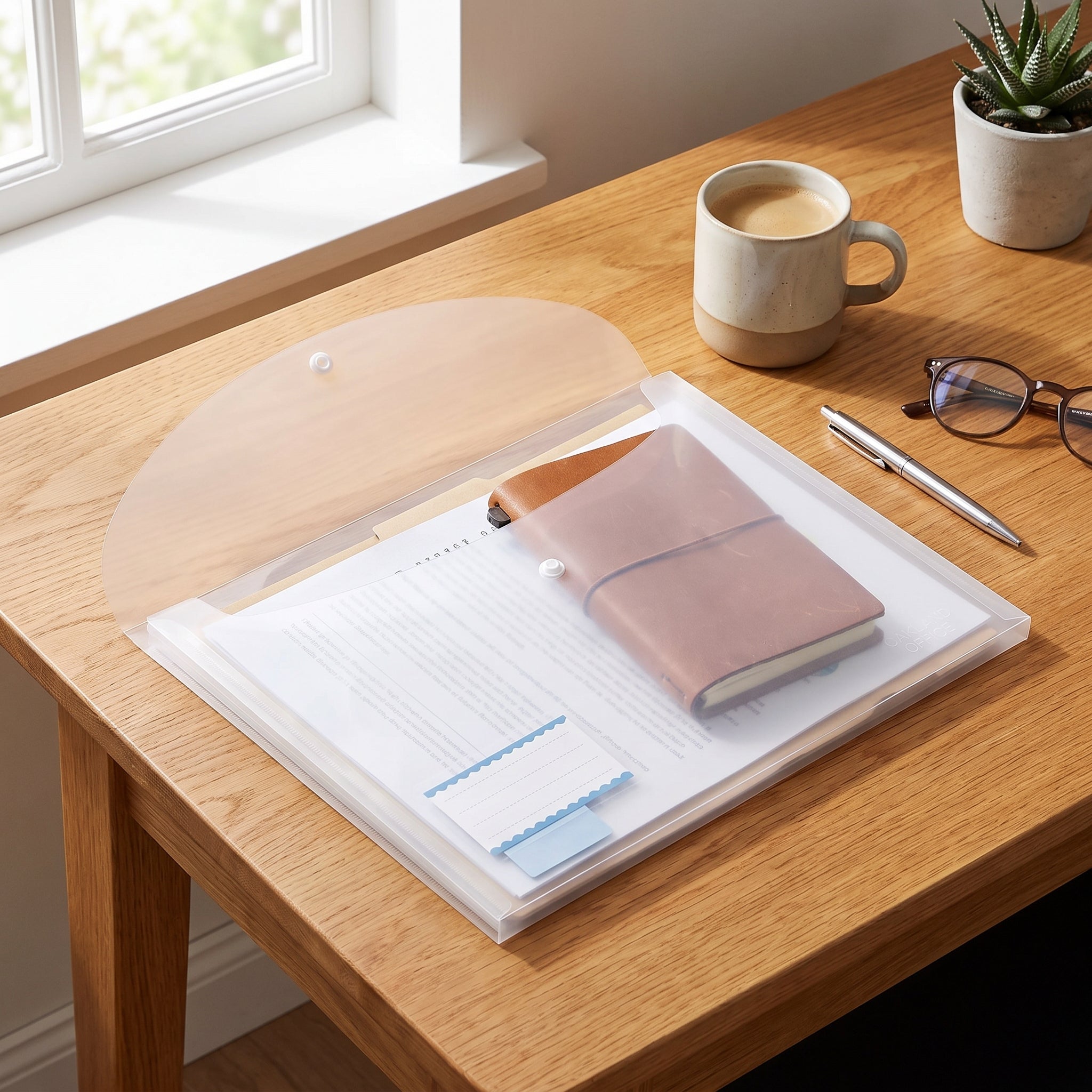 Pochette Porte-Documents – Format A4, Plastique Souple et Durable