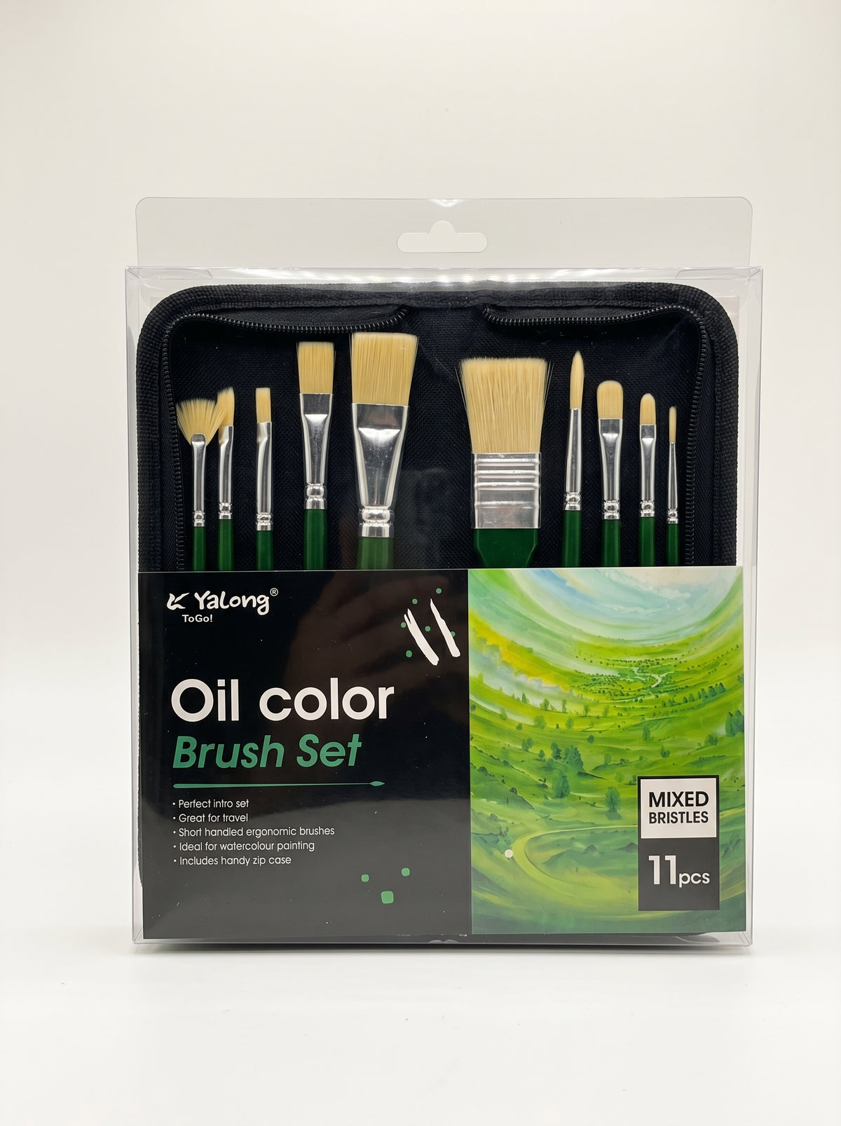 Set de Pinceaux 11 Pièces - Kit Peinture Transportable