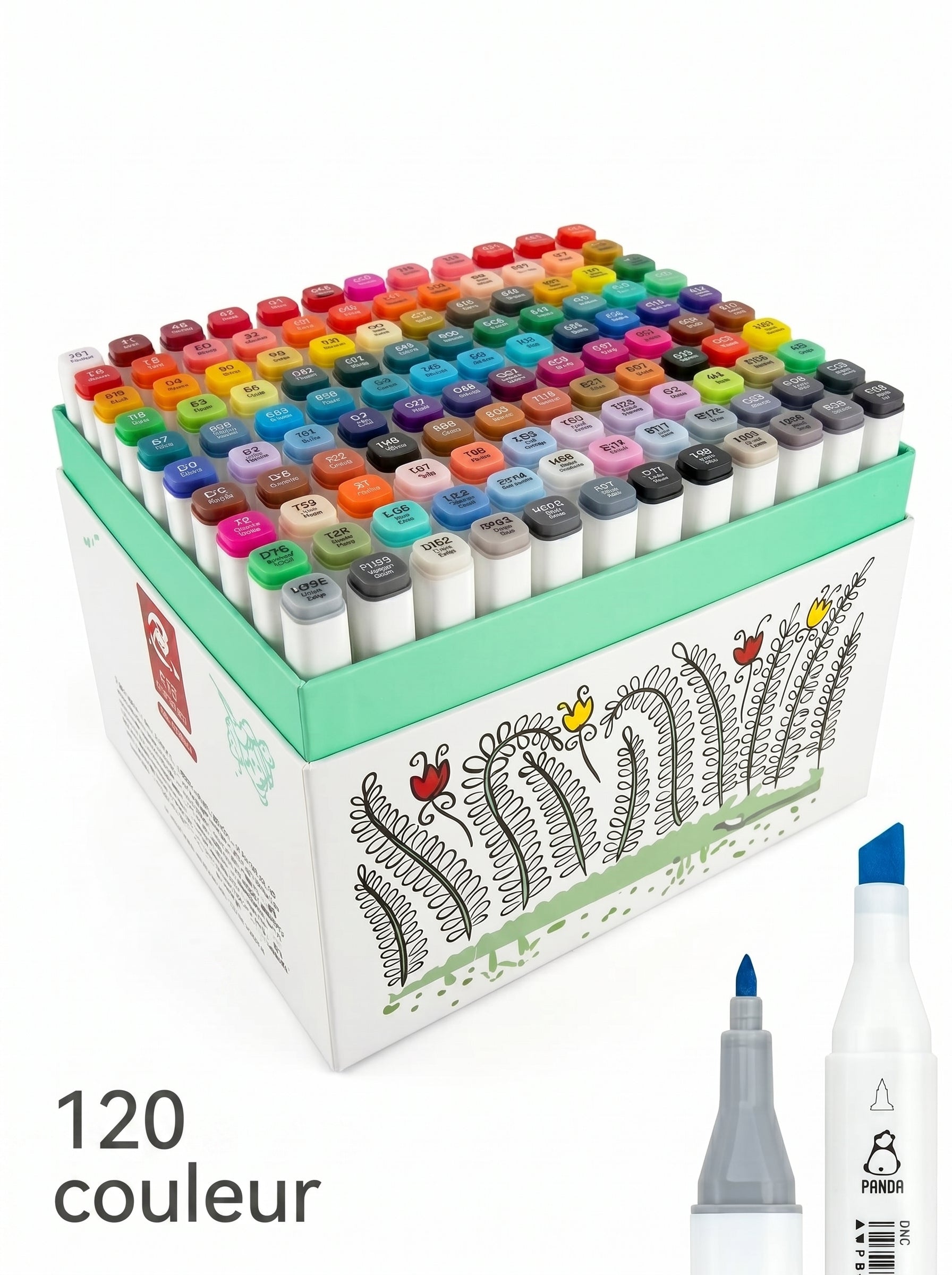 Feutres Promarker – Set Complet Double Pointe pour Artistes et Designers