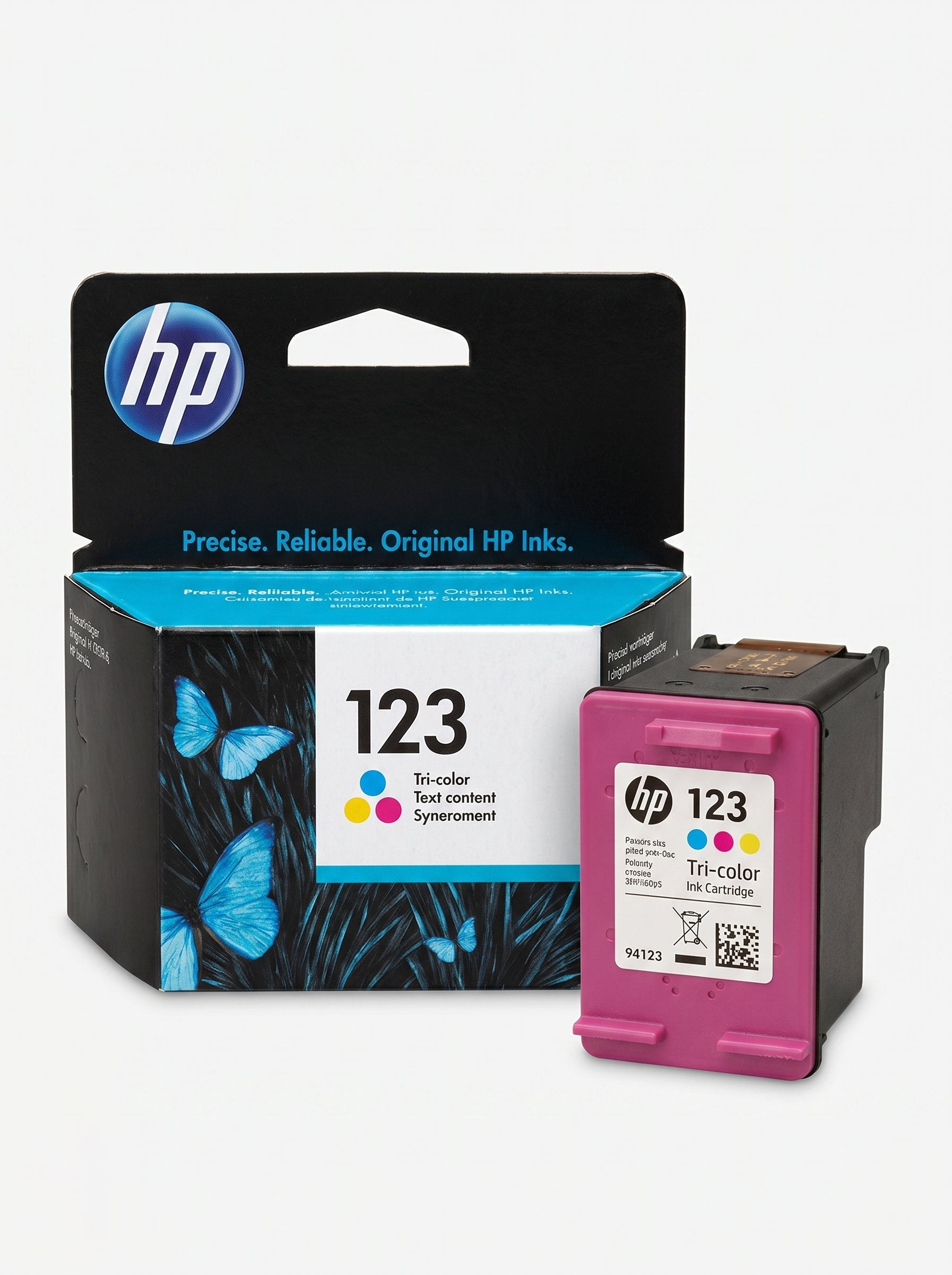 Cartouche d'imprimante HP 123 Couleur | Originale et Haute Qualité