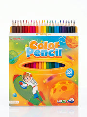 Crayons de Couleur 24 pcs - Matériel de Dessin pour Enfants et Artistes
