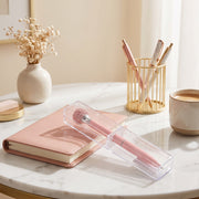 Stylo à bille en métal avec boîte transparente "To Go"