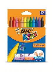 Crayons de cire grand modèle BIC Kids - 12 Pièces