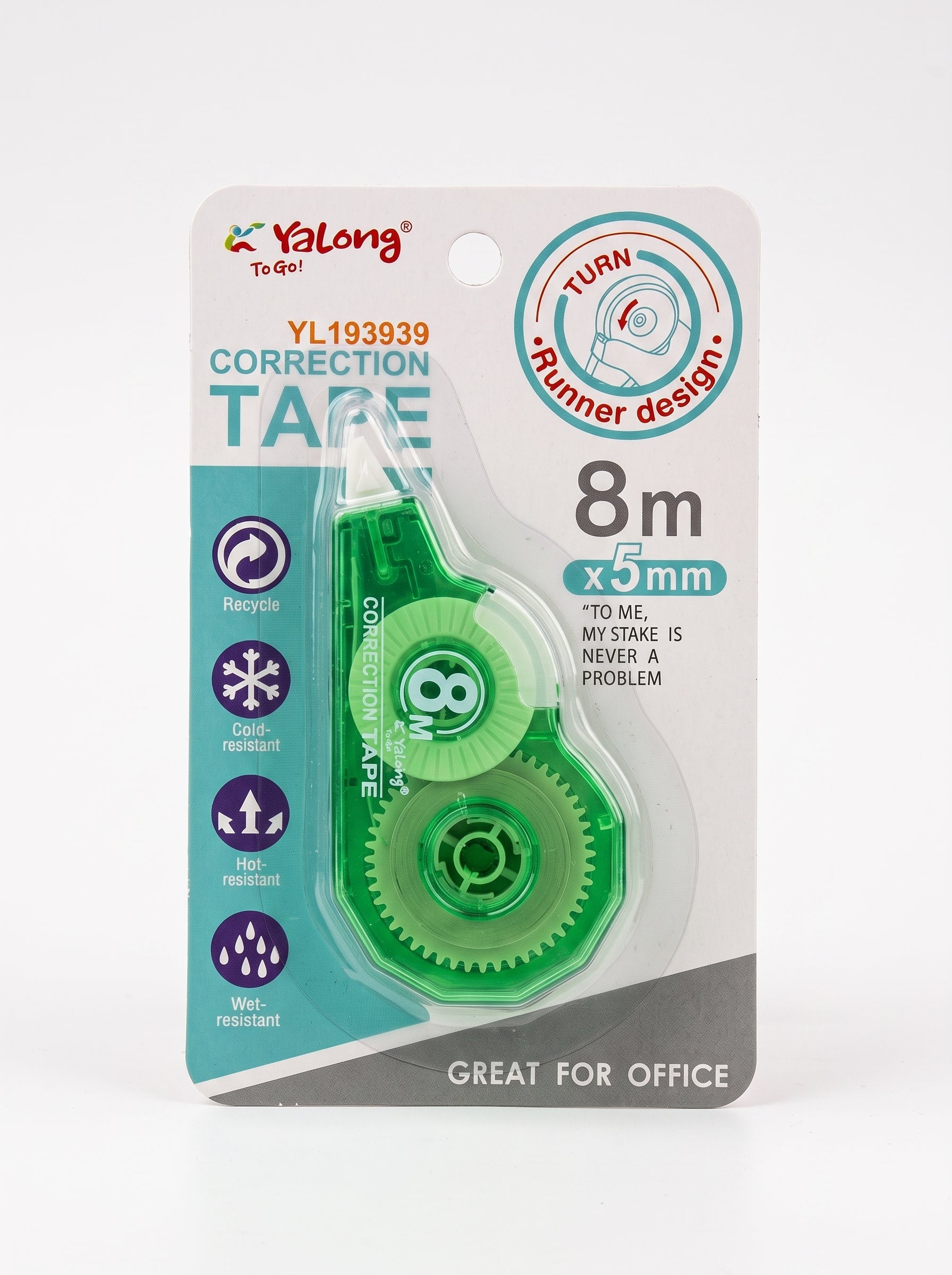 Correcteur à ruban Blanco Tape Yalong – 5mm x 8m