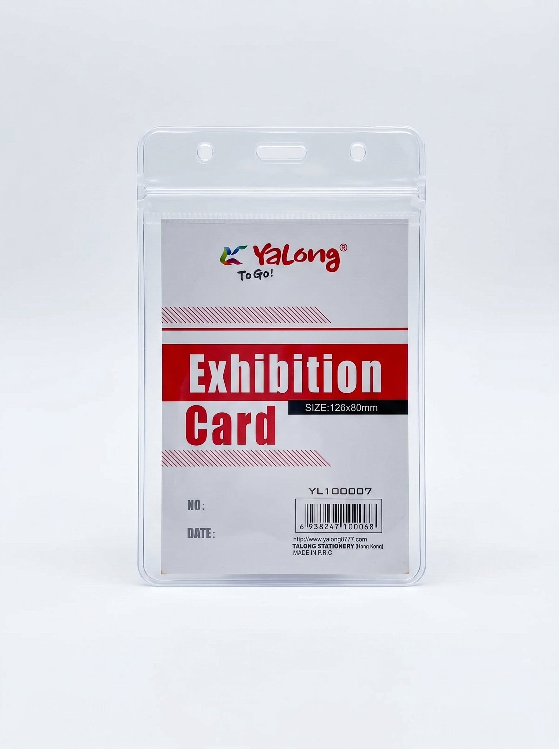 Badge en plastique Yalong To Go - Porte-Badge Professionnel Transparent Image principale du produit