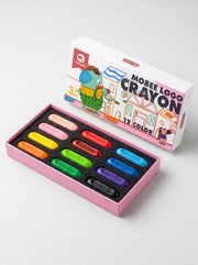 Crayons de couleur à la cire Mobee 12 pièces - Set de dessin pour enfants