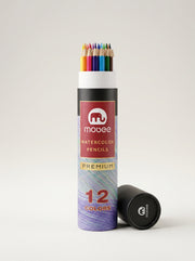 Crayons aquarellables Mobee 12 pièces - Qualité Professionnelle