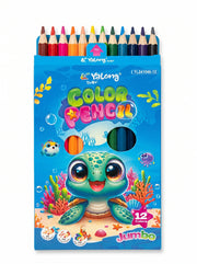 Yalong To Go : Boîte de Crayons de couleur Jumbo 12 pièces | Dessin & Croquis