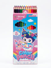 Crayons de couleur 12pcs Yalong - Couleurs Éclatantes Yalong To Go