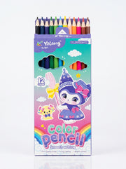 Crayons de couleur 12pcs Yalong - Couleurs Éclatantes Yalong To Go