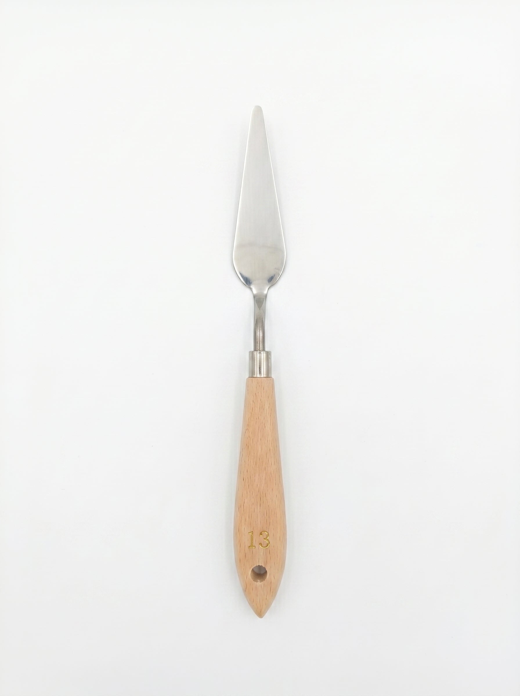 Couteau à palette métal et en bois TOPKALL – Outil de peinture artistique
