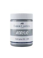 Peinture acrylique Faber-Castell 140ml - Couleurs vives et opaques