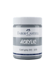 Peinture acrylique Faber-Castell 140ml - Couleurs vives et opaques