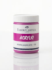 Peinture acrylique Faber-Castell 140ml - Couleurs vives et opaques