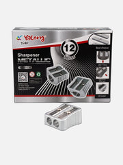 Taille-crayon Yalong Metallic 2 usages – Idéal pour crayons