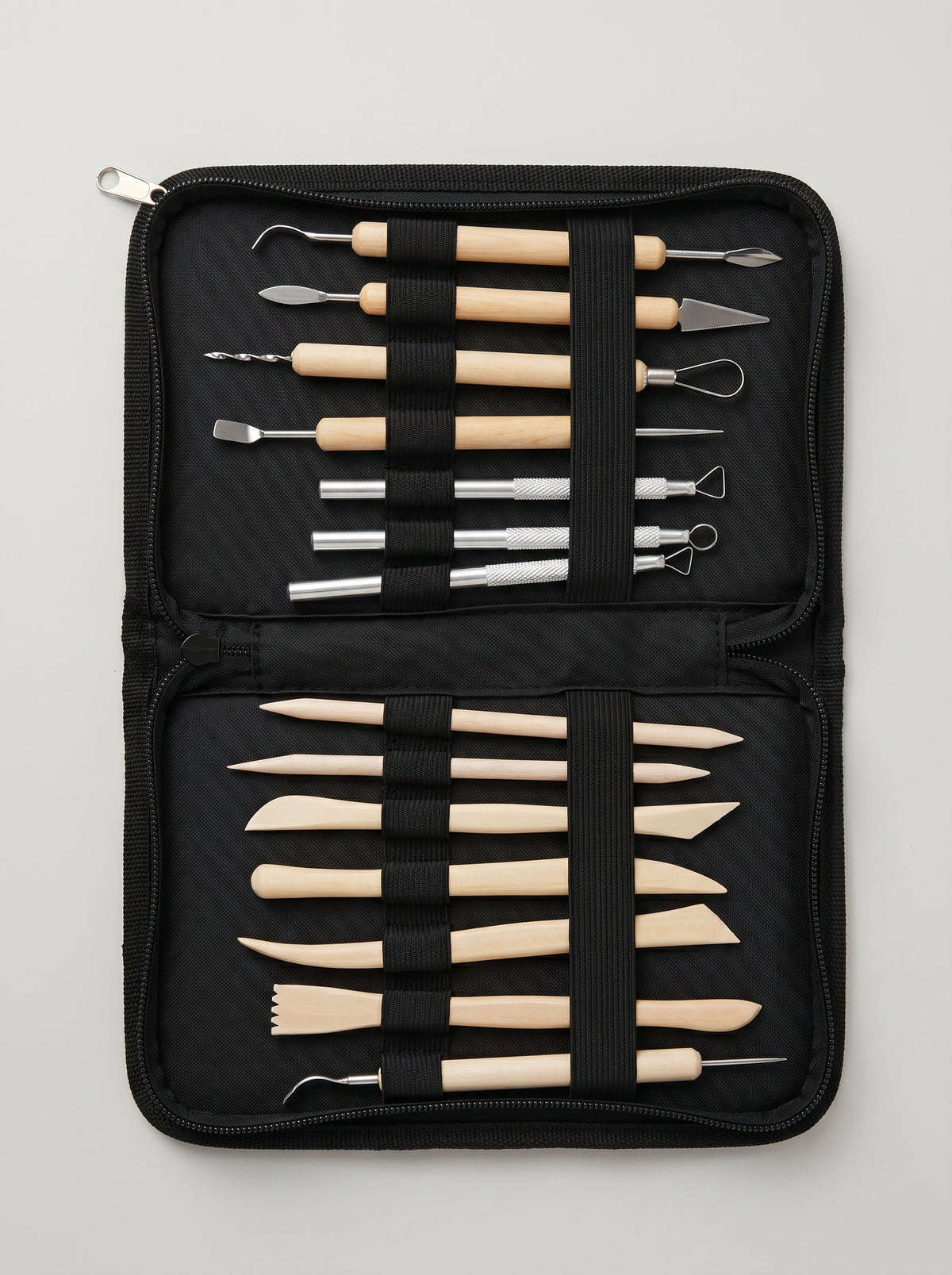 Outils de Modelage Argile 14 Pièces avec Trousse - Kit Sculpture