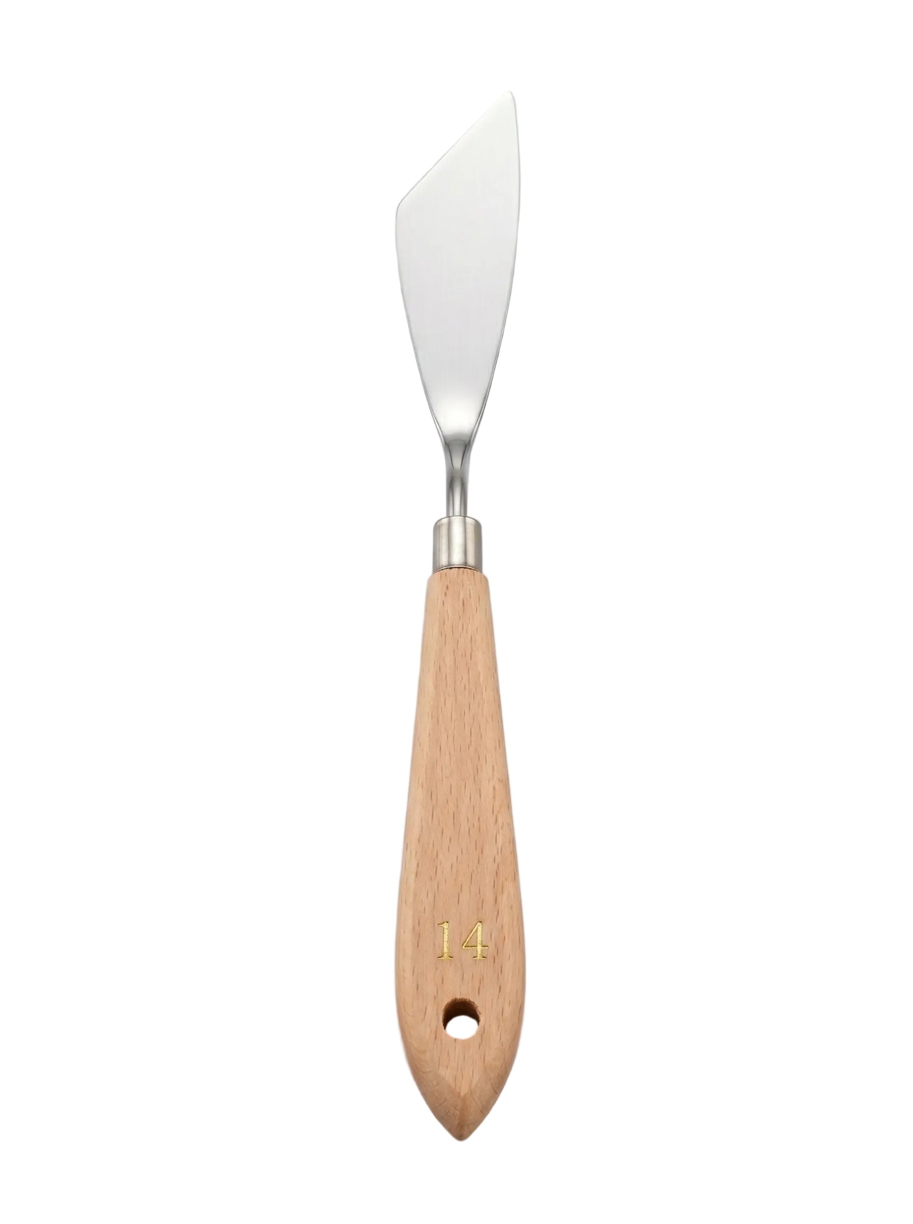 Couteau à palette métal et en bois professionnel pour peinture à l'huile