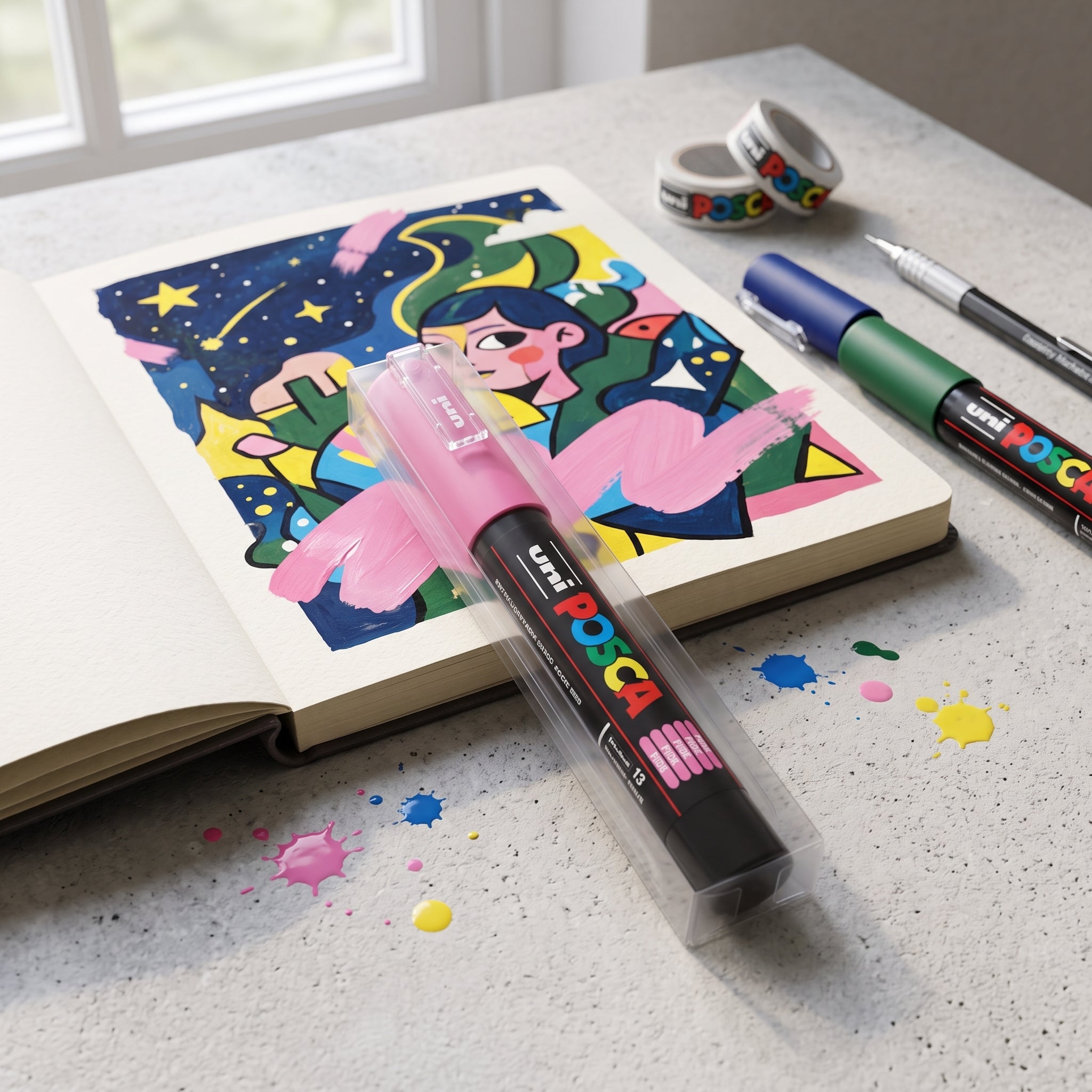 Marqueur Posca PC-1M - Pointe Extra-Fine 0.7mm | Peinture à l'Eau