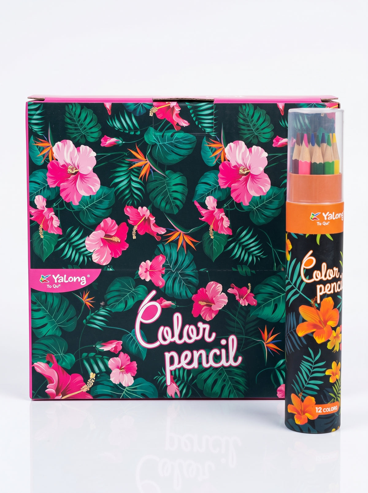 Boîte de 12 Crayons de couleur Yalong To Go – Classiques